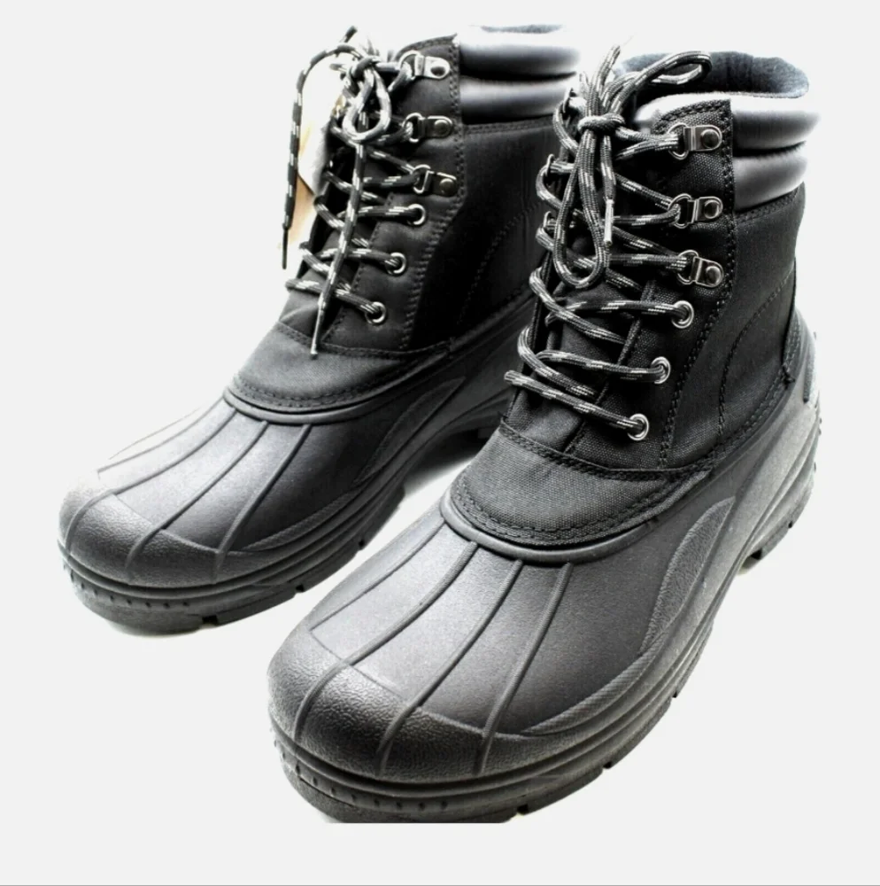 Weatherproof Men's Black Vintage Duck Boots